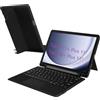 VOVIPO Custodia per tastiera compatibile con Samsung Galaxy Tab A11+ Plus/A9+ Plus con trackpad, cover magnetica rimovibile con portapenne, per Tab A11+/A11 Plus, colore nero
