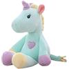 Georgie Porgy Peluche Unicorno Color Block Teddy Peluche Animale per Il Bambino Bambini (Verde)