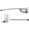 HaloModora Per Fiat 500 Chrome Gancio di Traino Tappo Paraurti Posteriore Copertura OEM 735455393 Compatibile con 2007 2008 2009 2010 2011 2012 Nuovo Aggiornamento