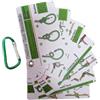 Generic 7 schede guida per legare nodi, set di riferimento impermeabile con | Cartoline guida tascabili in PVC resistente per campeggio, con design impermeabile e moschettone.