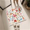 Odot Quadrato Minimalista Tappeto Bagno Diatomite (Bianco,80x80cm) | Tappeti Bagno Antiscivolo Assorbente, Tappetino in Microfibra Asciugatura Rapida, Tappeto Doccia Morbida per Doccia Ingresso