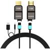 RUIPRO Cavo HDMI 2.1 8K fibra ottica pura rimovibile armato 48Gbps 10 m La fibra