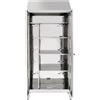 Allforfood Armadio portascope inox 430 - profondità ante cm 50 - dim. cm l95xp50xh215