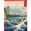 Vivere Zen Stampa Giapponese - Hiroshige, Il mare di Satta (Stampa 40x30 cm)