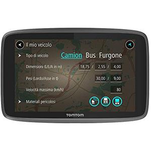 TomTom Go Professional 520 Navigazione Professionale per Veicoli di Grandi Dimensioni, Connessione Tramite Smartphone a Vita, 5, Nero