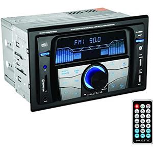 Majestic SV 517 RDS BT DAB - Autoradio FM stereo DAB+ bluetooth, Doppio DIN, ingressi USB/SD/AUX-IN, USB charger, 180W(45x4ch), nero