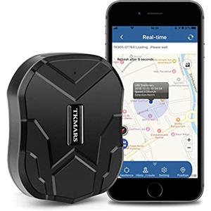 TKMARS Localizzatore GPS per Auto TKMARS GPS Auto Localizzatore con App Gratuita GPS Tracker Senza Abbonamento 5000mAh Magnetico Antifurto Auto Posizione in Tempo Reale GPS Tracker per Auto Moto