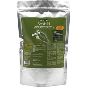 ZeroCal - Dalia ZeroCal - 1:1 (Stevia - Eritritolo) - 1kg - potere dolcificante uguale allo zucchero tradizionale