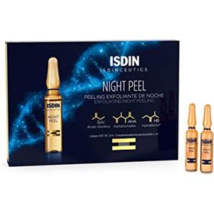 ISDIN Isdinceutics Night Peel (10 fiale) | Peeling Esfoliante Viso Notte | Favorisce la Rigenerazione Cellulare Monodose