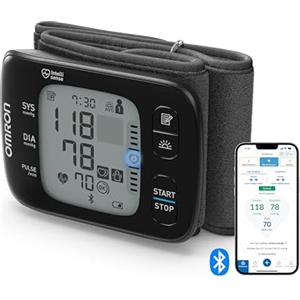 OMRON RS7 Intelli IT Misuratore di Pressione Arteriosa da Polso - Apparecchio Portatile per Misurare la Pressione e Monitoraggio dell'Ipertensione, Connessione Bluetooth clinicamente validato