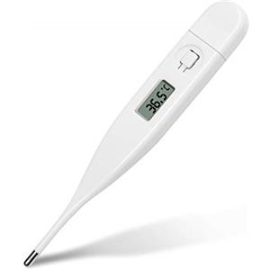 Daffodil Termometro Digitale Febbre HPC300 - Display LCD Termometro Medico Elettronico per Orale, Ascellare e Rettale - Elettronico Termometro Digitale Senza Mercurio per Neonato, Bambini, Adulti