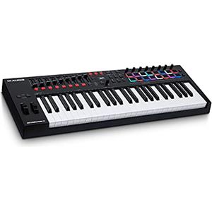 M-Audio Oxygen Pro 49 - Tastiera MIDI controller USB a 49 tasti con pad Beat, manopole, tasti e fader assegnabili via MIDI e suite software inclusa