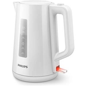 Philips Domestic Appliances Philips Bollitore Elettrico - 1,7 L, Coperchio a Molla, Spia Luminosa, Base Girevole, Bianco (HD9318/00)