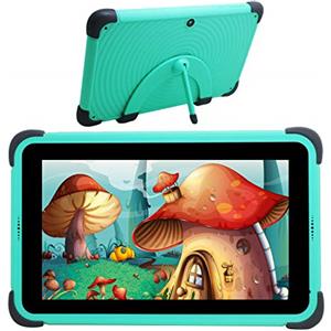 CWOWDEFU Tablet per bambini da 7 pollici Android Tablet PC 2024 Tabletas 32 GB WiFi Kids Tablet per Bambini 3 a 6 anni (verde)