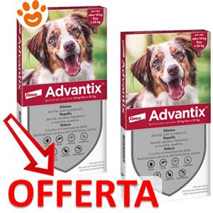 bayer advantix spot-on per cani da 10-25 kg - offerta [prezzo a confezione] quantità minima 2 confezioni