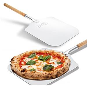 SPICE - Forno Pizza DIAVOLA e Caliente Pietra refrattaria 400 Gradi Resistenza Circolare (Pala Alluminio 32 cm)