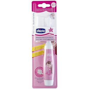 chicco spazzolino da denti elettrico per bambini dai 3 anni colore rosa