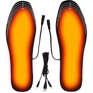 COMBLU Solette riscaldanti ricaricabili USB, scaldapiedi, solette termiche lavabili per la caccia invernale, sci, pesca, escursionismo