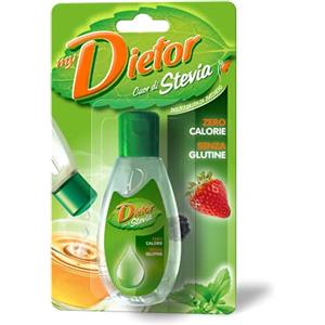 Dietor - MyDietor Cuor di Stevia Dolcificante Naturale Liquido con Estratto di Stevia 0 kcal, Senza Glutine - Blister da 50ml
