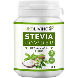 NKD Living Polvere di Stevia pura al 100% NKD Living, Reb-A 98% (25g)