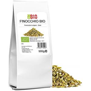 Laborbio Finocchio semi Bio 500 g 100% Naturale - Tisane Infusi uso in Cucina - LaborBio