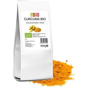 Laborbio Curcuma in polvere Bio macinata fine 500 g 100% Naturale Vegan Gluten free - Cucina salutare Tisane - LaborBio