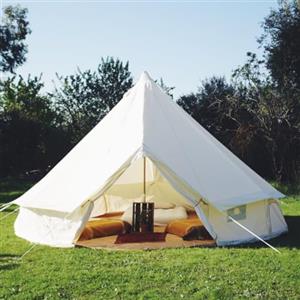 Safari Camping Tenda esterna di lusso impermeabile 3M 4M 5M 6M Oxford Bell Tend Glamping Yurta Tenda per campeggio e festival (5M Oxford Bell Tenda)