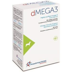 pharmacross co ltd dmega3 omega da olio di pesce mangime complementare cani 80 perle by pharmacross co ltd
