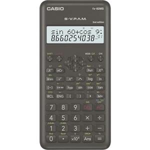 Casio FX-82MS-2 - Calcolatrice scientifica a batteria, colore: grigio