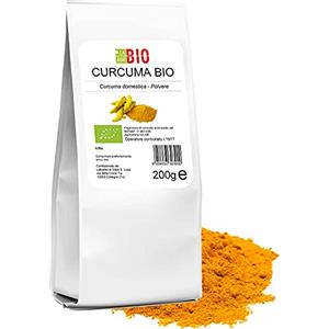 Laborbio Curcuma in polvere Bio macinata fine 200 g 100% Naturale Vegan Gluten free - Cucina salutare Tisane - LaborBio