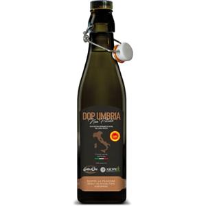 Costa d'Oro - DOP Umbria Colli Assisi-Spoleto 500 ml. Olio Extravergine di oliva non filtrato 100% italiano, sviluppato con Assoprol. Estratto subito dopo il raccolto, 0,5 L.