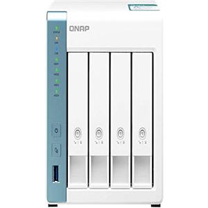 QNAP TS-431K 4 Bay Desktop NAS Enclosure - 1GB RAM, Annapurna Labs 4-core, 1.7GHz Processor - for reliable high performance home and personal cloud storage