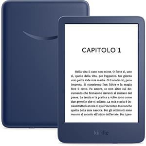 Amazon Kindle (modello 2022) | Il nostro Kindle più leggero e compatto, ora con uno schermo da 6'' ad alta risoluzione (300 ppi) e doppio spazio di archiviazione | Senza pubblicità | Blu