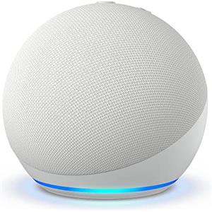 Amazon Echo Dot (5ª generazione, modello 2022) | Altoparlante intelligente Wi-Fi e Bluetooth, suono più potente e dinamico, con Alexa | Bianco ghiaccio