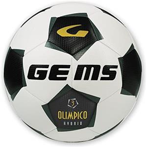 GEMS UN01-1016 OLIMPICO HYBRID Pallone da calcio ricreativo UNISEX NERO/GRIGIO 4