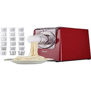 Sirge PASTAMAGIC Macchina per la Pasta, 300 W - 22 Trafile - 900gr di Pasta verticale per non farla appiccicare. 4 programmi automatici - inclusi accessori per ravioloni omaggio