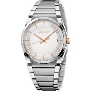 Calvin Klein Step / orologio uomo / quadrante argentato / cassa e bracciale acciaio - K6K31B46
