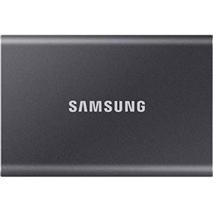 Samsung T7 Portable SSD - 2 TB - USB 3.2 Gen.2 External SSD Titanium Grey (MU-PC2T0T/WW)