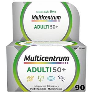 Multicentrum Adulti 50+, Integratore Alimentare Multivitaminico con Vitamina B e Vitamina D, Contro la Stanchezza per Adulti oltre 50 anni, 30 Compresse
