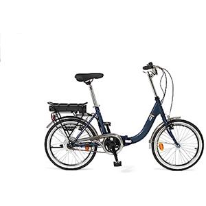 i-Bike, Fold Green, Bicicletta Elettrica a Pedalata Assistita, Pieghevole, Unisex Adulto, Blu, Taglia Unica