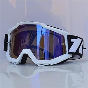 LHSJYG Occhiali da Moto Goggles di Motocross MTB Occhiali Offor Strada Dirt Bike Caschi Moto Goggles Ski Sport Glasses Goggles in Mountain Bike Occhiali Motocross (Color : White)