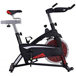 JK FITNESS - Spin bike indoor cycles JK507 - Volano 18 kg - Portata max 130 kg - trasmissione a catena