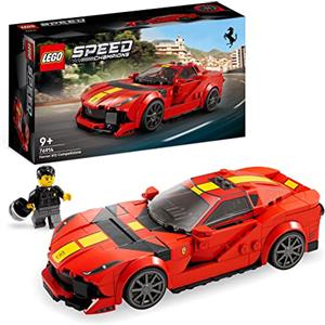 LEGO Speed Champions Ferrari 812 Competizione, Modellino di Auto Sportiva da Costruire, Set con Macchina Giocattolo da Collezione, Idea Regalo per Bambini e Bambine da 9 Anni, Serie 2023 76914