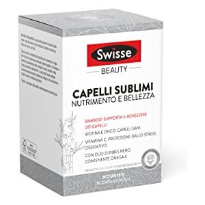 Swisse Capelli Sublimi 30 Compresse Integratore di Biotina, Vitamina C, Zinco, olio di ribes nero, integratore per capelli