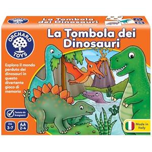 Orchard Toys La Tombola dei Dinosauri - Gioco educativo di Abbinamento e Memoria per bambini da 3 a 7 anni (Edizione Italiana)