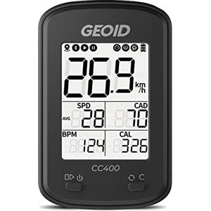 GEOID CC400 GPS Ciclocomputer Wireless Impermeabile Tachimetro per bicicletta Contachilometri per ciclismo IPX6 Impermeabile, ANT+/Bluetooth Ciclocomputer wireless