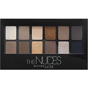 Maybelline New York Palette Ombretti The Nudes, 12 Colori Sulle Sfumature del Nudo, Finish Matte, Satinato e Perlato