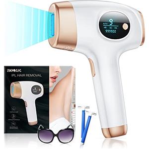 Epilatore Luce Pulsata Kismi, IPL Epilatore Laser Peli per Donna e uomo,  999900 Flash, 5 Livello Energia, 2 Modalità, Depilazione Indolore per Viso,  Braccia, Gambe, Ascelle e linea Bikini, Bianco : 