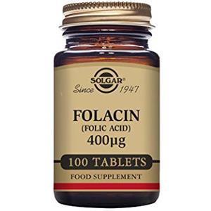 SOLGAR Folacin(Ácido Fólico) 400Mcg.(100)Comprimidos