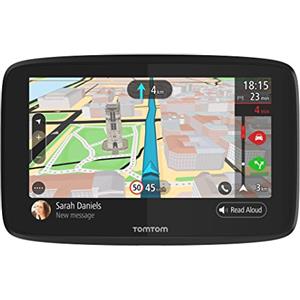 TomTom GO 620 Navigatore Satellitare per Auto - 6 Pollici, Chiamata in Vivavoce, Siri & Google Now, Aggiornamenti da Wi-Fi, Mappe del Mondo, Messaggi dello Smartphone, Schermo Capacitivo, Nero